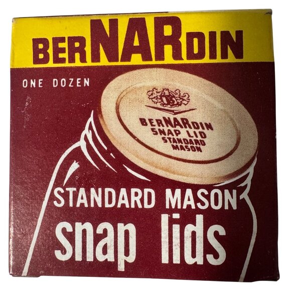 Bernardin Standard Mason Snap Jar Lids Five Dozen 60 Total Canning USA - Picture 2 of 13